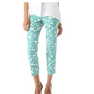 Tory‎ Burch Walton Printed Captiva Pants Sz 4